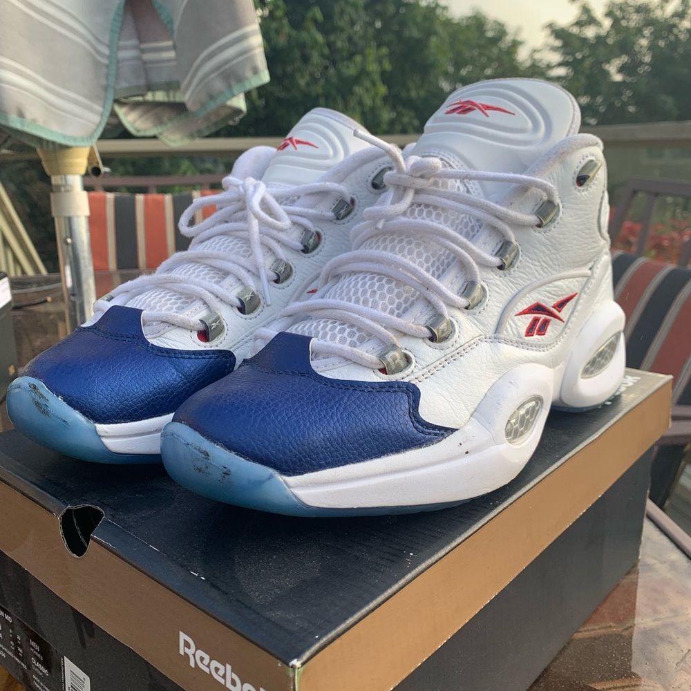 Reebok Question Mid Blue Toe